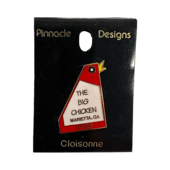 NEW Vintage 1996 The Big Chicken Marrietta, Georgia Landmark Collectible Hat Pin - Picture 1 of 2